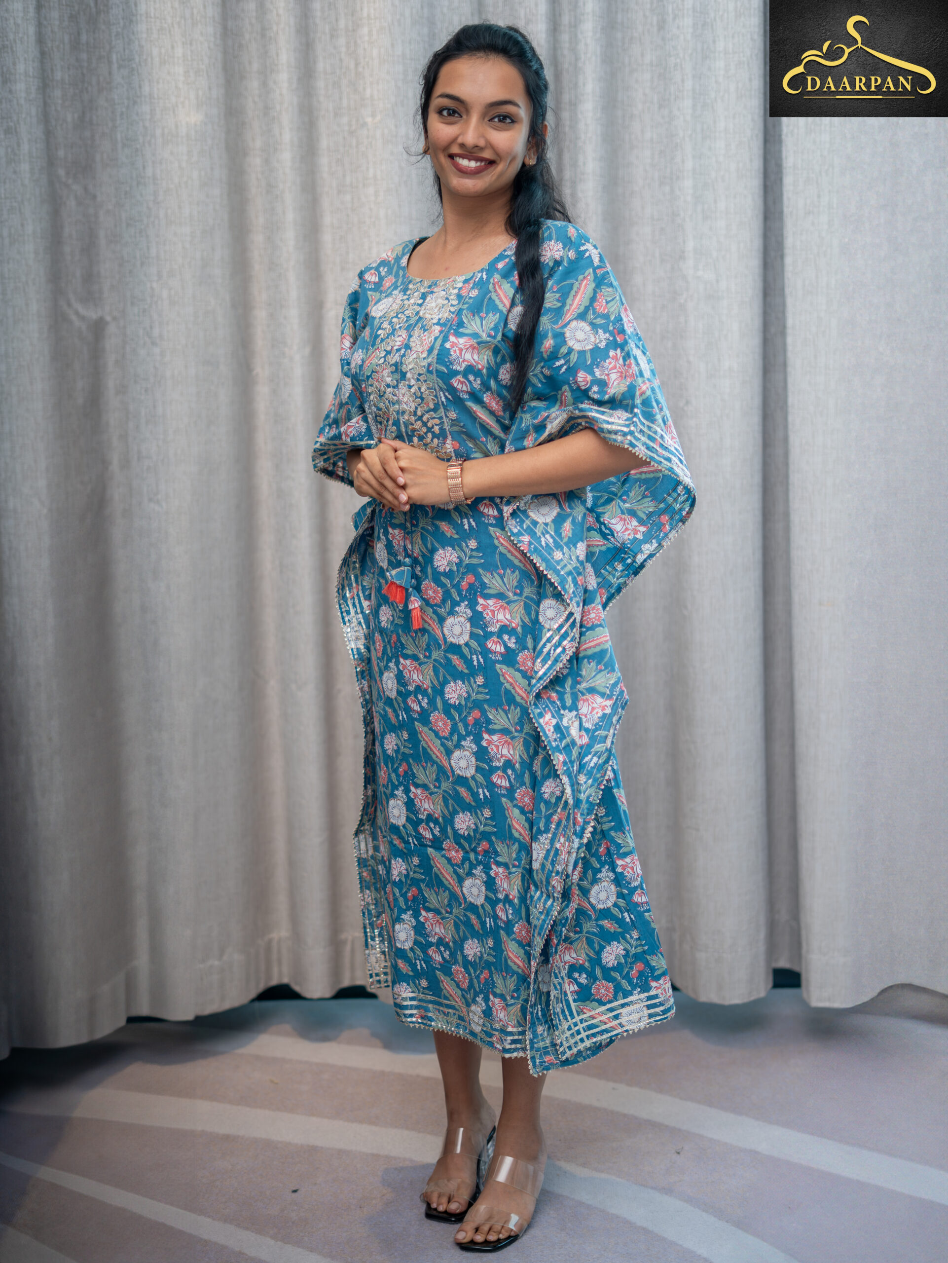 Kaftan-Inspired Midi Dress