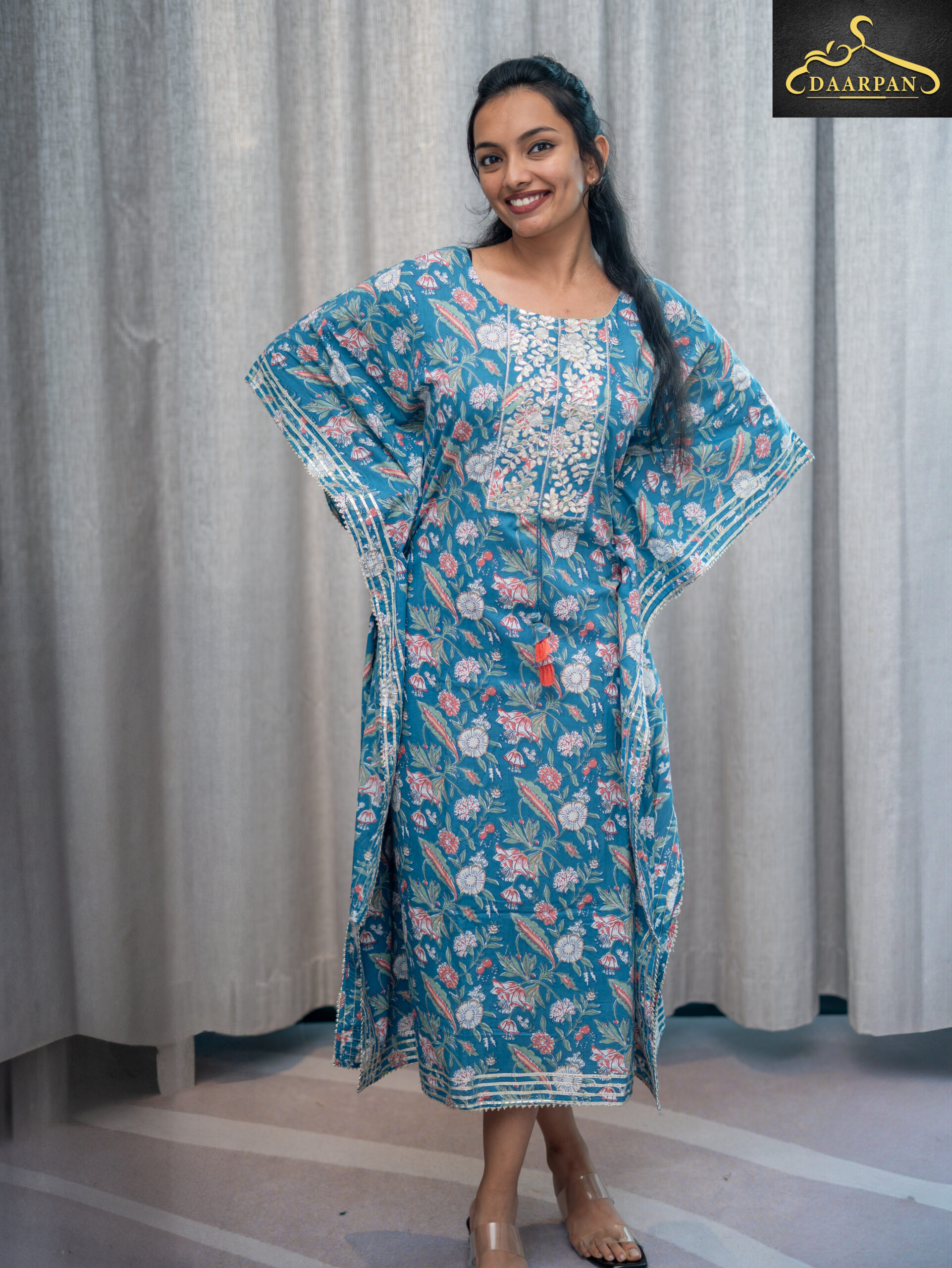 Kaftan-Inspired Midi Dress - Image 9