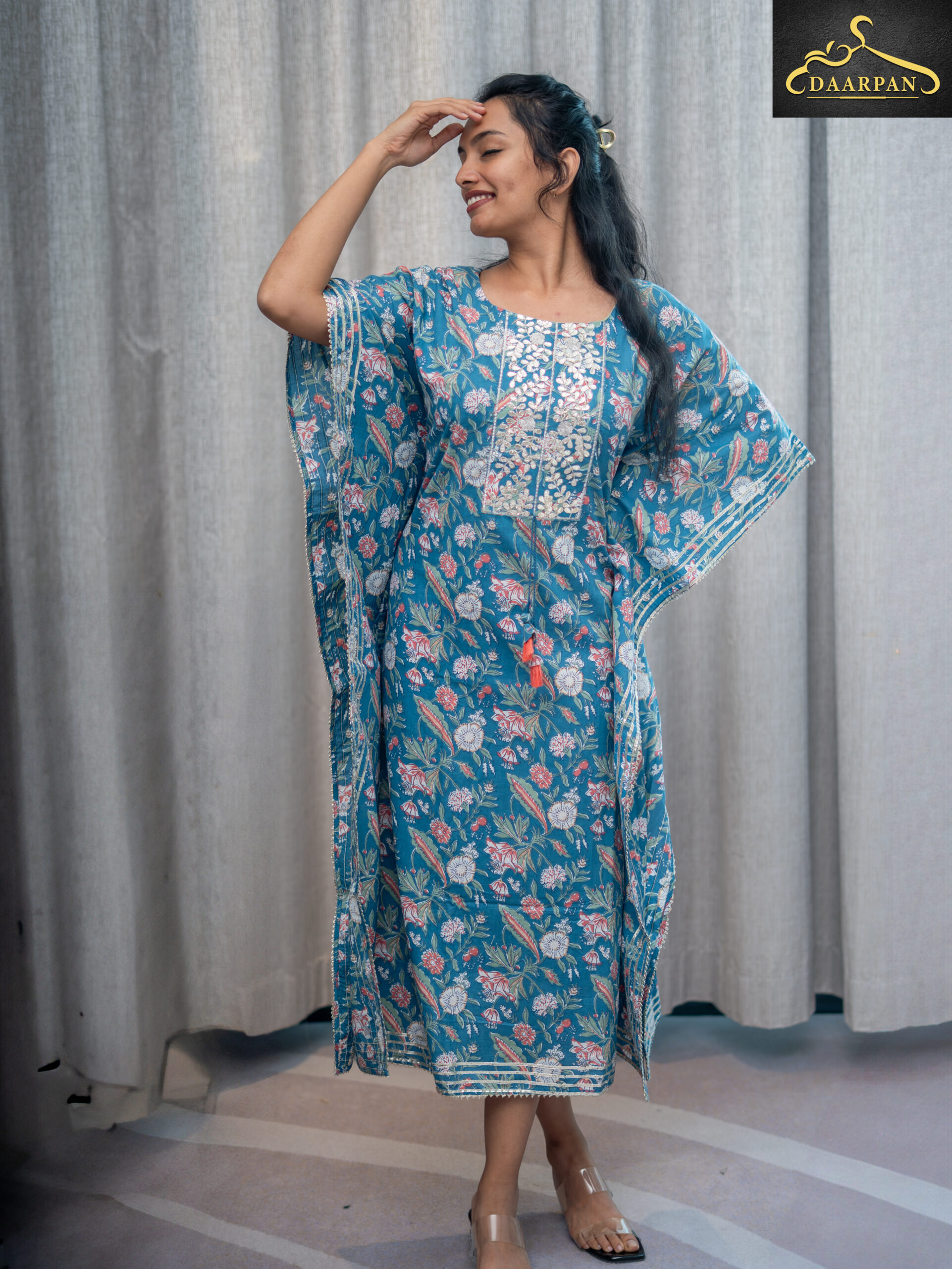 Kaftan-Inspired Midi Dress - Image 3