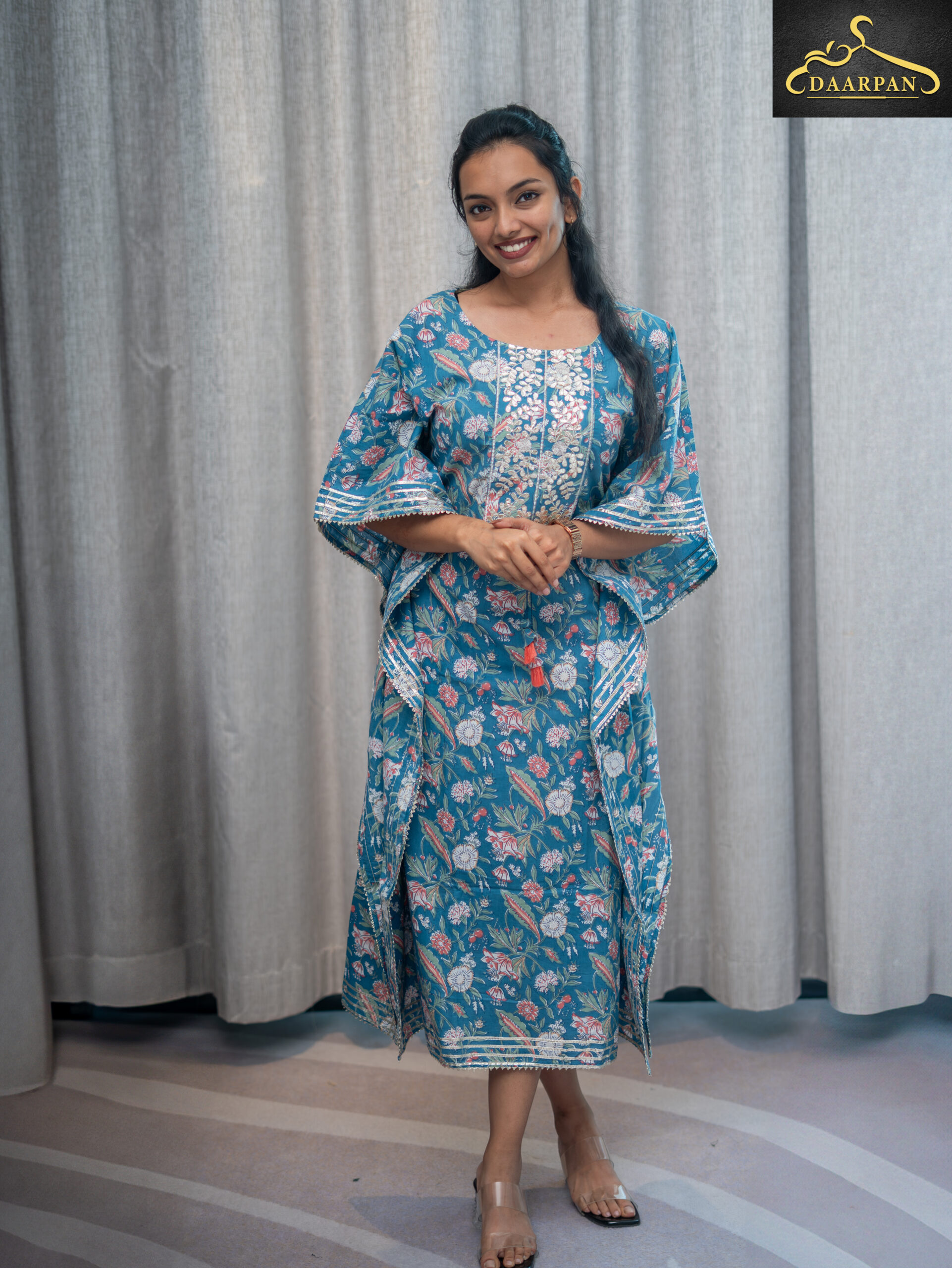 Kaftan-Inspired Midi Dress - Image 2